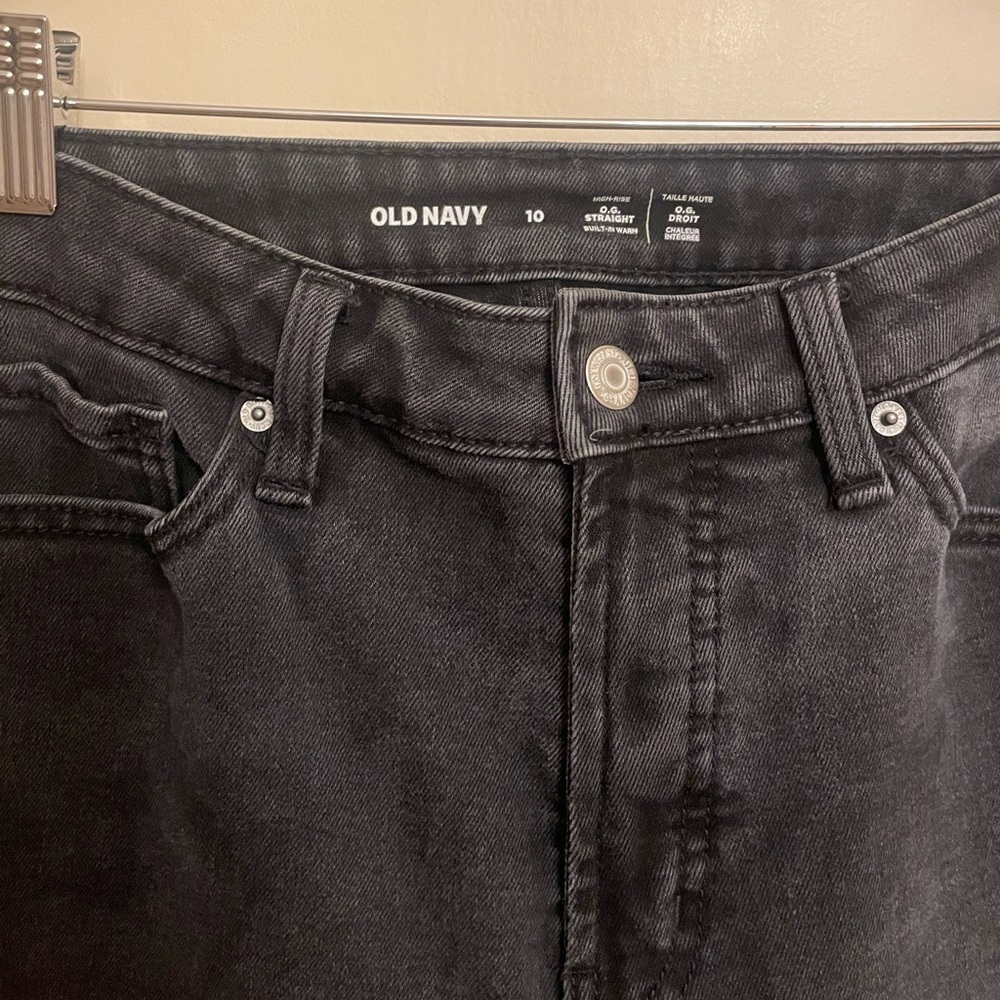 Old Navy Women’s OG straight black jeans